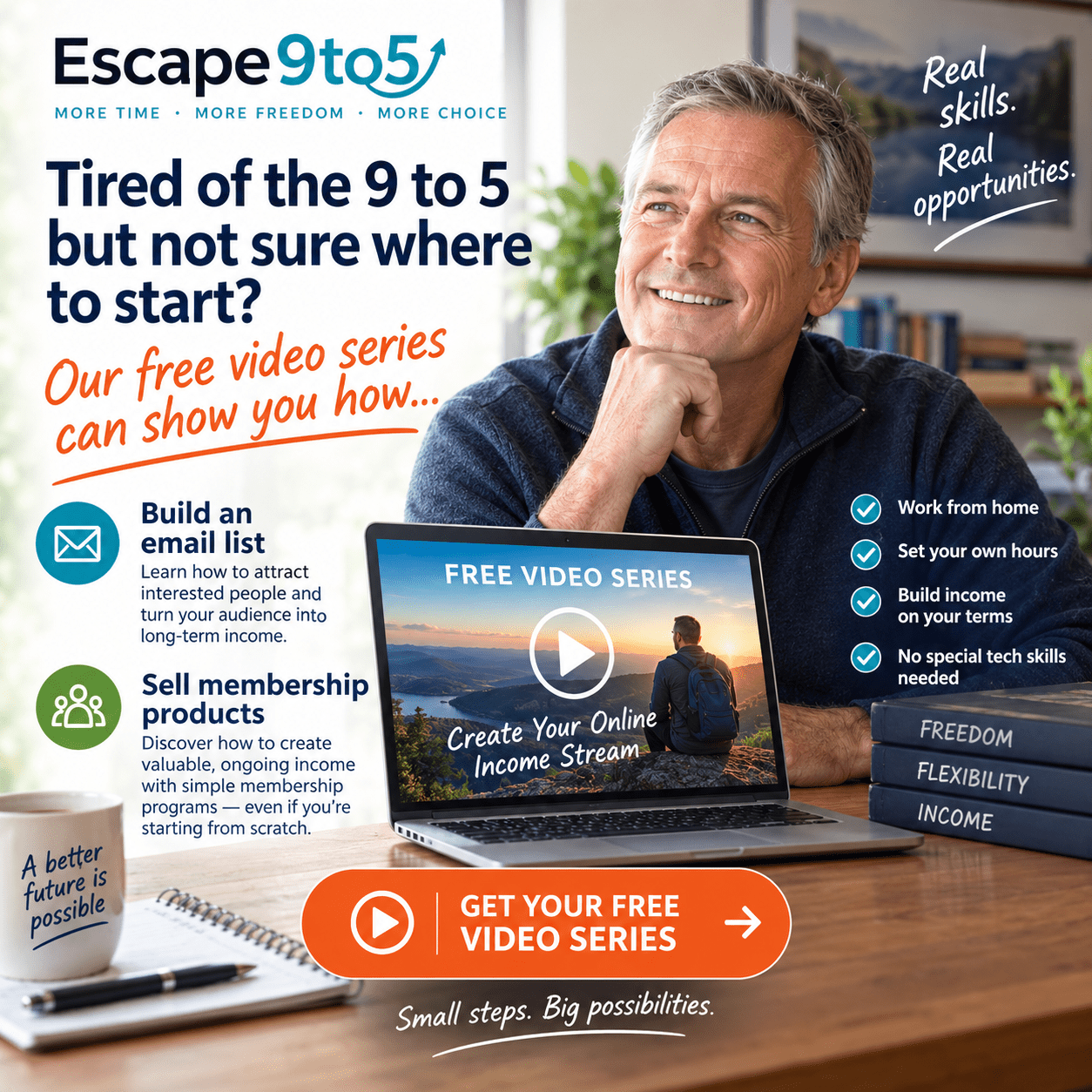 escape 9 to 5 old guy